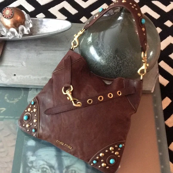 ✅️SOLD✅️Host Pick x2 MIU MIU/PRADA Leather Bag w/dust bag - Picture 4 of 17